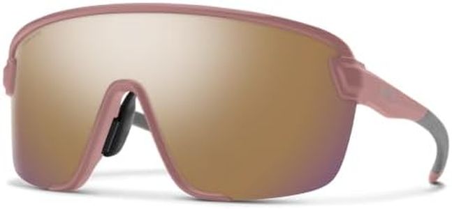 SMITH Bobcat Sunglasses with Chromapop Lenses - Polarized Sunglasses - for Men & Women - Matte Chalk Rose ChromaPop Rose Gold Mirror