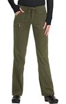 KOI Lite Women's Peace Drawstring Scrub Pant X-Small Petite Olive Green