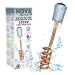 Nova Water Heater Rod for Home Shock Proof Immersion Heating Rod | TURBO HeatPro Technology for Rapid Heating | 2000w Copper Element | 6 Months Warranty |