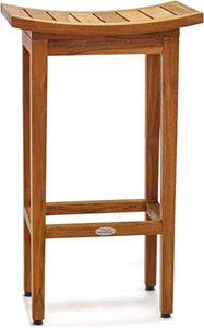 AquaTeak The Original 30" Tall Maluku Teak Bar Stool