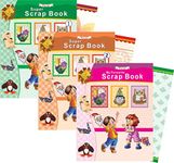 PARAS | SCRAPBOOK SET | (2X3) 6 PCS SET | MULTICOLOR DESIGNER SHEETS| COLORFUL PATTERN SHEETS| FOR SCRAPBOOKING AND PICTURE DIARY| FOR ART AND CRAFT | FOR SCHOOL PROJECT, SUMMER AND WINTER HOLIDAY HOMEWORK |