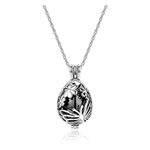 PiercingJak Hollow Flower Butterfly Urn Necklace for Ashes Stainless Steel Memorial Locket Pendant Keepsake Cremation Jewelry for Women