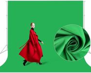 Aimosen 10x10 FT Green Screen Backdrop for Photography, Large Green Background for Zoom Meeting, High Density Chromakey Green Backdrop Curtain for Video Photoshoot Studio Gaming YouTube Conference