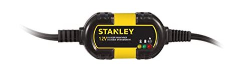 STANLEY BM1S Fully Automatic 1 Amp 12V Battery Charger/Maintainer with Cable Clamps