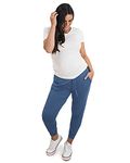 Kindred Bravely Everyday Maternity Joggers/Lounge Pants for Women (Slate Blue, X-Large)