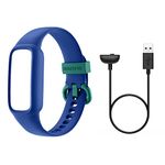 BIGGERFIVE Charging Cable and Adjustable Replacement Straps Bands, Compatible with Vigor 2L Kids Fitness Tracker