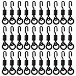 NA Unisex Ukfdc-35 30 Pcs Fishing Tackle Spinner Swivels Quick Change Swivels Carp Fishing Terminal Tackle Hook Connect, Black, M UK