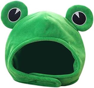 Generic Frog hat Plush Headband Cap Adult Bunny Costume Froggy Lovely Cartoon Novelty Soft Plush Frog Hat Photo Props Dress Up Hat Cosplay Costume Headgear