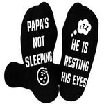 Belloxis Papa Gifts from Grandchildren Gifts for Papa Birthday Gifts Mens Socks 9-11 Grip Socks Fathers Day