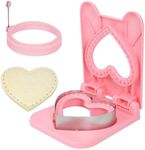 STTOUMMG Uncrustables Sandwich Maker, Sandwich Cutters For Kids Lunch, Crustless Sandwich Cutter And Sealer, Suitable For Children Boys Girls, Heart Shape（Pink）