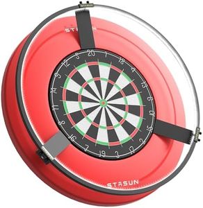 STASUN 360° LED Dartboard Light,Dimmable Dart Board Surround Ring Lighting System,Magnetic Darts Lighting,24W 6500K Professional Darts Light and Accessories for the Whole Board