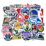 NBA Stickers 31 Pcs, Vinyl Waterproof Sport Fan Decals of National Basketball Association All Teem Logo for Laptop Water Bottle Hydroflasks Bicycle Motorcycle Car Bumper Room Wall Decoration