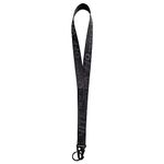 Fashion Letter Keychain Lanyard Industrial Canvas Phone Lanyard Wristlet Keychain Office Badge Lanyard Key Chain Phone Strap (Black)