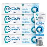 Sensodyne Pronamel Toothpaste Active Enamel Shield, Whitening Toothpaste, Fresh Mint, Toothpaste Multipack, 4 x 75ml