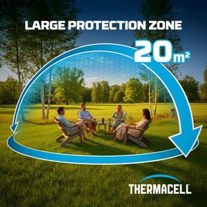 Thermacell Halo Mini Mosquito Protector – Graphite, 20m², 3 Mats, 1 Butane