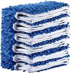 Microfiber Mop Refills, Compatible with O-Cedar Dual-Action Flip Mop, Replacement Mop Heads for Dry/Wet Use, Washable& Reusable for All Floor Cleaning(Pack of 6)