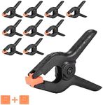 Miorkly 10 × Clamps Heavy Duty Spring Clamps Clamps Set Clamps Small clamp 9.5cm Long Photo Cloth clamp Background Fabric Clip Photo Clip (3 Inch)