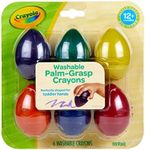 Crayola My First Palm Grip Crayons, Coloring for Toddlers, 6ct