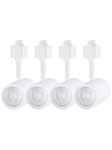 LEONLITE 4-Pack 8.5W LED Track Lighting Heads, CRI90 H Track Lighting, Dimmable Track Light Heads, ETL & ES Listed, 36° H Track Lighting Heads, 4000K Cool White, Matte White