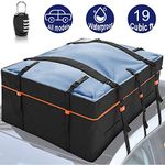 Car Roof Bag, 538L Waterproof Rooftop Cargo Carrier, 600D Heavy Duty Car Cargo Rooftop Box for Travel and Luggage Transport, Cars, Vans, SUVs- Includes Carry Bag (120 x 90 x 50.5cm / 19 Cubic Feet)