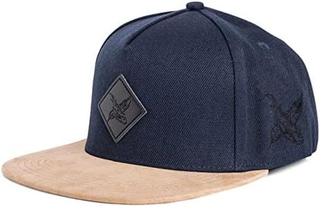 Blackskies® Port Royal Snapback Cap | Casquette de Baseball Unisexe visière en Daim synthétique - Bleu Marine