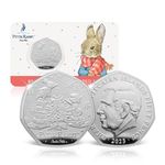 The Koin Club Beatrix Potter Peter Rabbit at Christmas 50p Brilliant Uncirculated BU Coin 2023