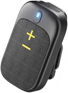 NULAXY Enceinte Bluetooth étanche - Haut-parleur portable pour les déplacements - Haut-parleur magnétique à clip avec microphone - Batterie 10h - Design léger et confortable - Pour l'extérieur