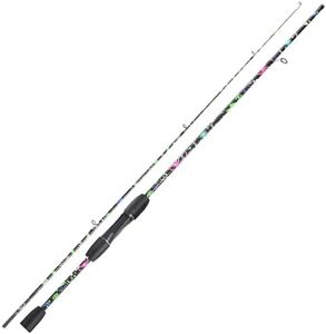 Sougayilang Fishing Rod, 2-Piece Fiber Glass Spinning Rod with EVA Grip, Smooth Transition Fishing Pole- 6'0"