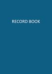 Record Book: A4,100 Pages 42 Rows, 45 Columns | 90gsm White Paper | Teachers' Mark Book | Grade Note Book | Grades Book for Teachers | Class ... Notebook | Teacher's Gift Idea - Blue cover