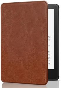 SCSVPN Case for Kindle Paperwhite 11th Generation 2021 and Kindle Paperwhite Signature Edition with Hand Strap, Auto Sleep/Wake Smart Slim Durable PU Leather Cover for 6.8'' Kindle Paperwhite, Brown