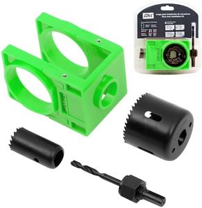 RKK Door Lock Installation Kit Deadbolt Hole Saw Kit Door Knob Hole Saw Kit Deadbolt Installation Kit (Green)