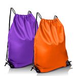 joyliveCY 2PCS Drawstring Bags,PE Bags Drawstring Gym Bag,String Swimming Bag Trainer Bag Personalised Drawstring Bag, Suitable for Sports, School, Gym, Travel, Swimming and Various Activities