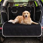 Toozey SUV Cargo Liner for Dogs - Waterproof Dog Trunk Seat Cover for Back Cargo Area, Dog Car Floor Mat with Side and Bumper Protector, Pet Cargo Cover Liner for SUV/Van/Truck, Standard, Black