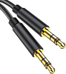 Gulemfy Cavo Aux, Audio Jack 3.5mm to Jack 3.5mm [1.2m] Hi-Fi Stereo da Maschio a Maschio, Compatibile per Cuffie, Macchina, Autoradio, iPhone, iPad, iPod, Smartphone, Laptop