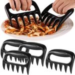 Asphodelia 4PCS Meat Shredder Claws,Bear Meat Paws Barbecue Tools for Handling Turkey, Chicken and Pulled Pork, BBQ Grill Accessories for Smoker, Kitchen Cooking Gifts