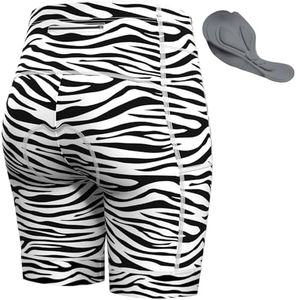 Lo.gas Radlerhose Damen Gepolstert Kurz Atmungsaktiv Fahrradhose Polster Elastische Radhose Schnelltrocknend Radshorts Rennrad Bike Hose Mit 3 Tasche Schwarz M