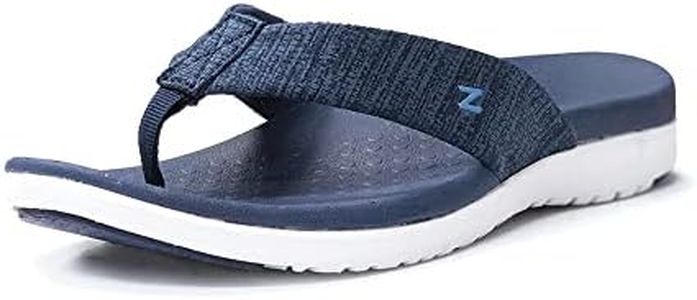 Zullaz Women's Active Orthotic Thong, Navy, Size 38 Euro (Size 7.5-8 US)
