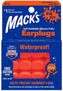 Macks Soft Moldable Silicone Kids Size Earplugs 6 Pair