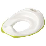 IKEA TOSSIG Toilet seat, white/green(Polypropylene plastic, Synthetic rubber)