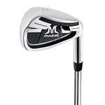 MAZEL Single Golf Iron 4,5,6,7,8,9, Pitching Wedge,Sand Wedge with Steel Shafts for Right Handed Golfers (SW Individual Iron)