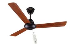 Jupiter Tricopter 3 Blades Fan With BLDC Motor (1200 mm) | Energy Efficient 5 Star Energy Saver | High Speed Decorative Ceiling Fan Remote Controlled (Wooden M)