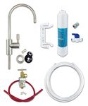 Finerfilters CLASSIC Undersink Drinking Water Filter Kit System Including Tap and Accessories (Brushed Nickel)