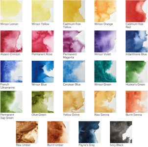 Winsor & Newton Watercolour Set – 24 Half Pans