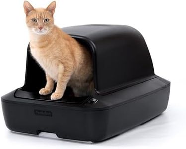 PetSafe ScoopFree Crystal Pro Automatic Self Cleaning Cat Litter Box System – Enclosed Front-Entry – Advanced Odor Control – Includes 1 Disposable Crystal Litter Tray – Black (ZAL00-18159)