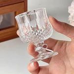 INOVIQUE Long Champ Goblet Shot Glasses | 45 ML | Set of 6 | Sherry Goblet Crystal Glass with Stylish Stem for Tequila, Mocktails, Coacktails, Vodka, Hurricane