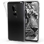 kwmobile Case Compatible with OnePlus 6 - Clear Case Soft Slim Flexible Protective TPU Phone Cover - Transparent