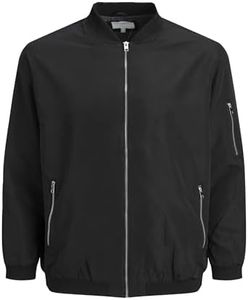 Jack & Jones Jjerush Bomber PS Noos Chaqueta, Negro, 7XL para Hombre