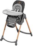 Maxi-Cosi Minla Evolutive Highchair, 0–14 Years, Baby High Chair with 5 Recline Positions, Newborn Inlay, Foldable High Chair with Removable Tray, Converts into Booster and Stool, Essential Graphite