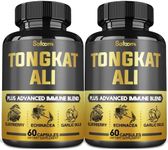 15700mg Tongkat Ali Capsules - 17in1 Blended with Tongkat Ali Root 300:1, Maca Root, Black Pepper, Elderberry & More - 2Packs 60 Caps for 2 Months