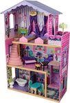 KidKraft My Dream Mansion Wooden Dolls House with Furniture and Accessories Included, 3 Storey Play Set with Lift for 30 cm/12 Inch Dolls, Kids' Toys, 65082